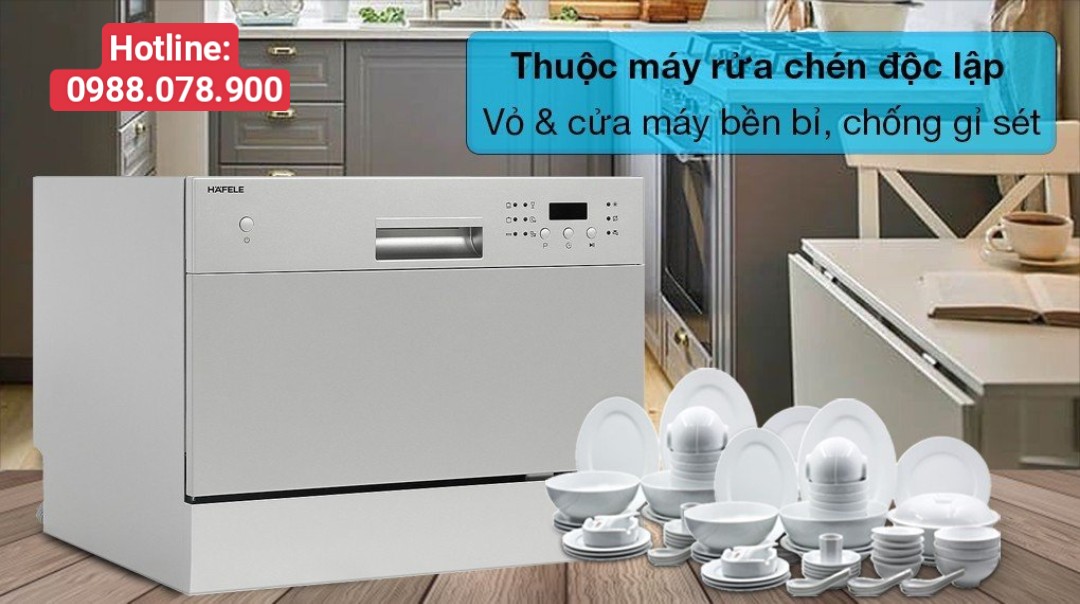 Những điều cần biết khi mua máy rửa bát mini Hafele HDW- T50A