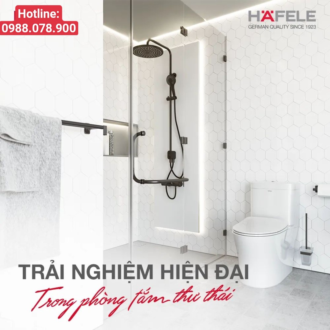 6 loại bộ vòi sen tắm đứng Hafele được người dùng ưa chuộng