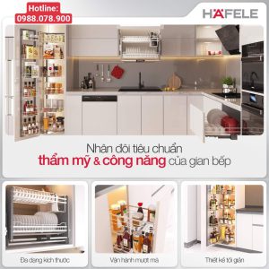 Phụ kiện tủ bếp chính hãng Hafele có những món nào?