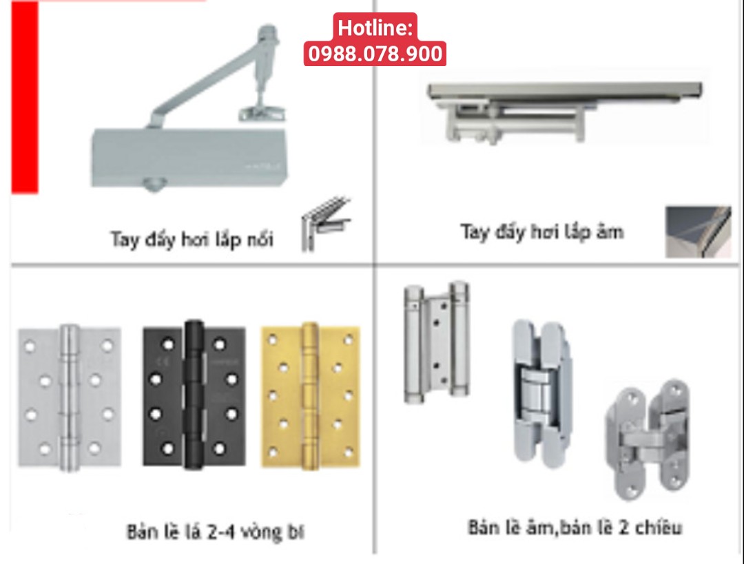 Phụ kiện cửa, khóa cửa Hafele có những loại nào